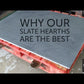 Slate Hearth 1200 x 900 x 20 mm | Wood burner | Fireplace | Delivered