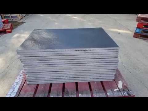 Video of Black Limestone slabs on pallet 