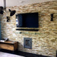 Stone Wall Cladding - Split Face Tiles | Oyster | As Low As £26.74/m2